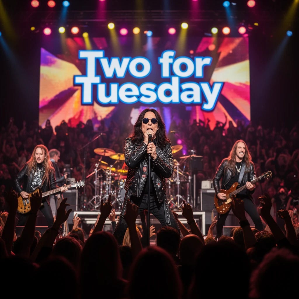 Two for Tuesday featuring Ozzy Osborne playing two songs with Black Sabbath Two for Tuesday featuring Ozzy Osborne playing two songs with Black Sabbath