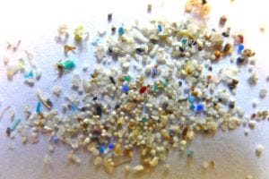 plastic particles