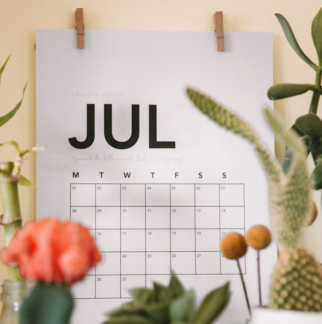 July calendar on focus photography July calendar on focus photography