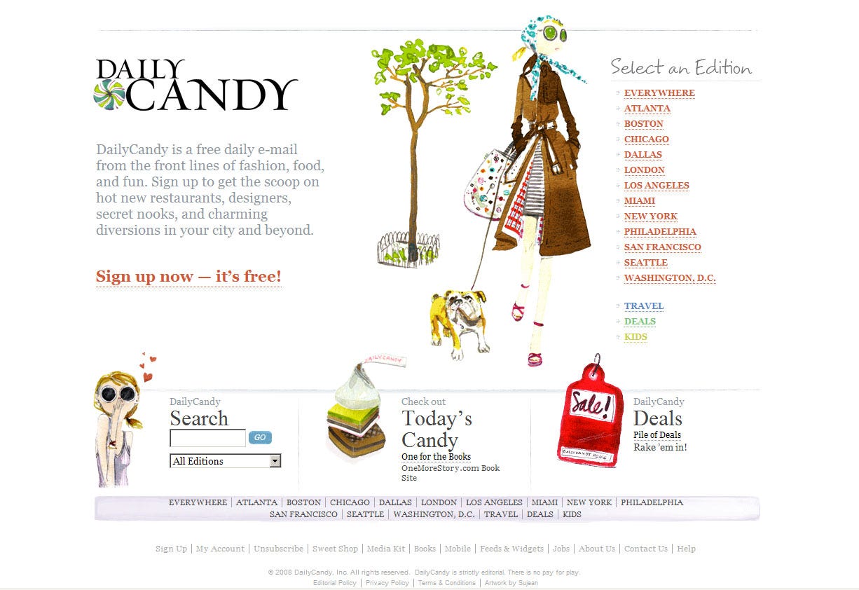 From The Daily Candy to the supermarket