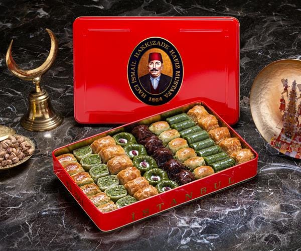 Pistachio Baklava Assortment (XL Metal Box)