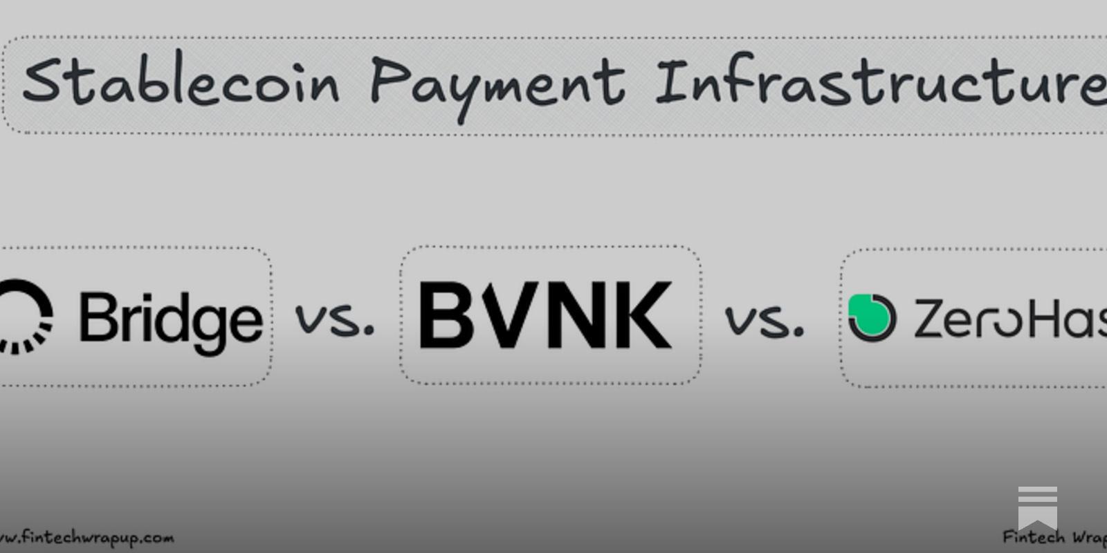 Deep Dive: BVNK vs. Bridge vs. Zero Hash - Stablecoin Payment Infrastructure