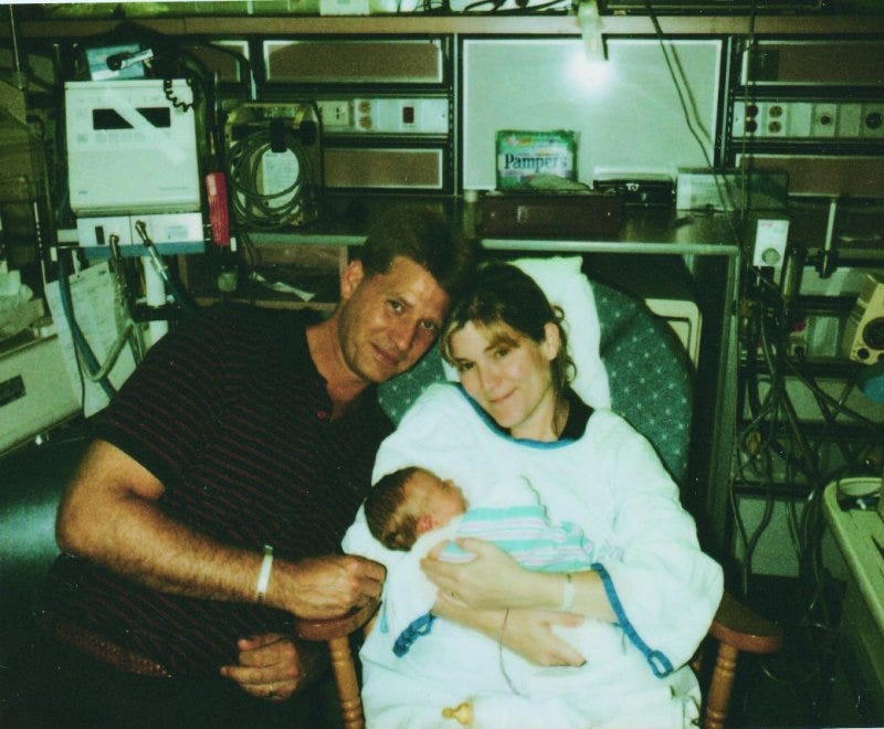 Fred Trump III, William, and Lisa in the NICU