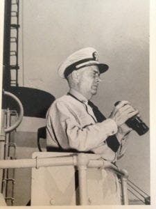 L: JB's granddad, Capt. James Delaney Buffett, Sr. ; R: JB and his dad, James Jr.