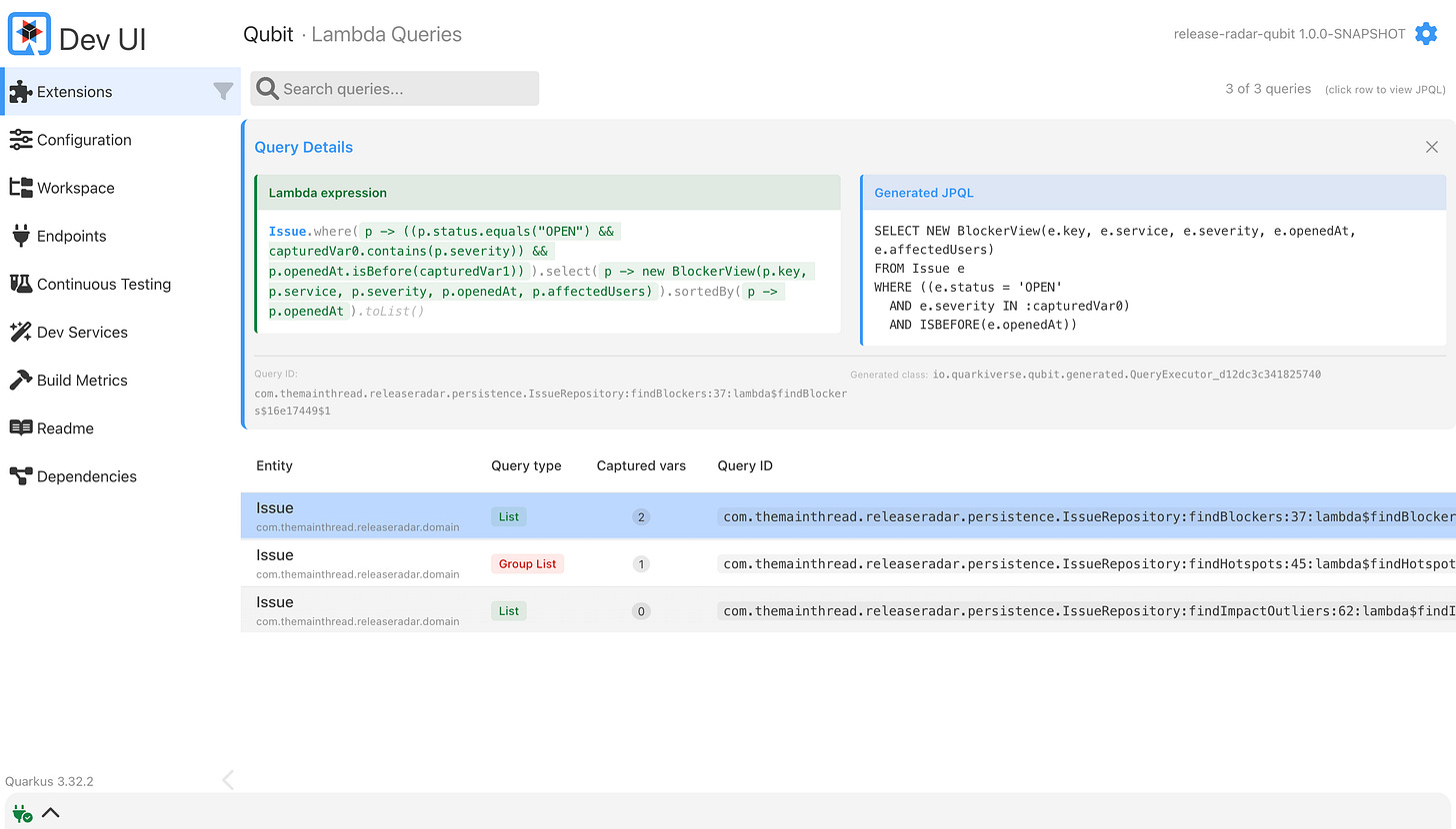 Qubit DevUI Extension Screenshot Qubit DevUI Extension Screenshot