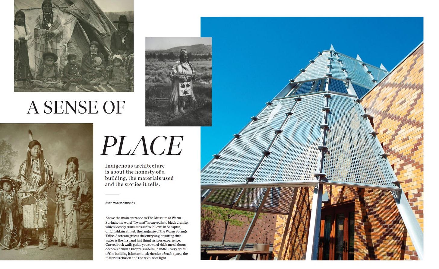 Cover page of A Sense of Place article