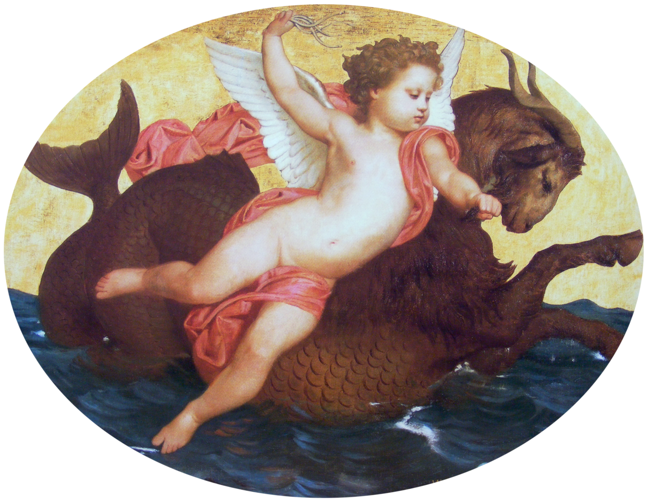 Putto as Cupid with a bow
