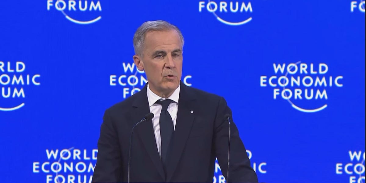 Mark Carney's full speech to the WEF in Davos and his Q & A...