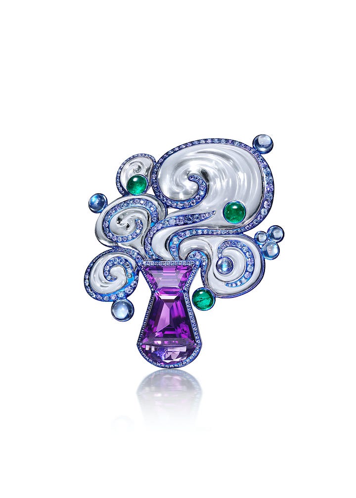 The four Elements brooch, by A.Win Siu