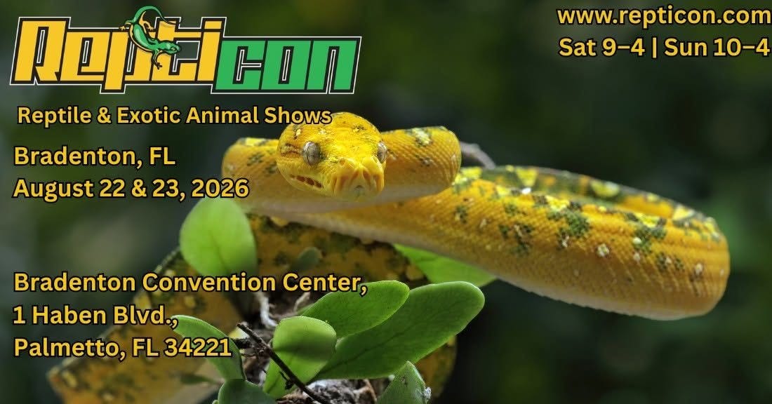 Repticon Returns to Bradenton Area Convention Center Aug. 22-23
