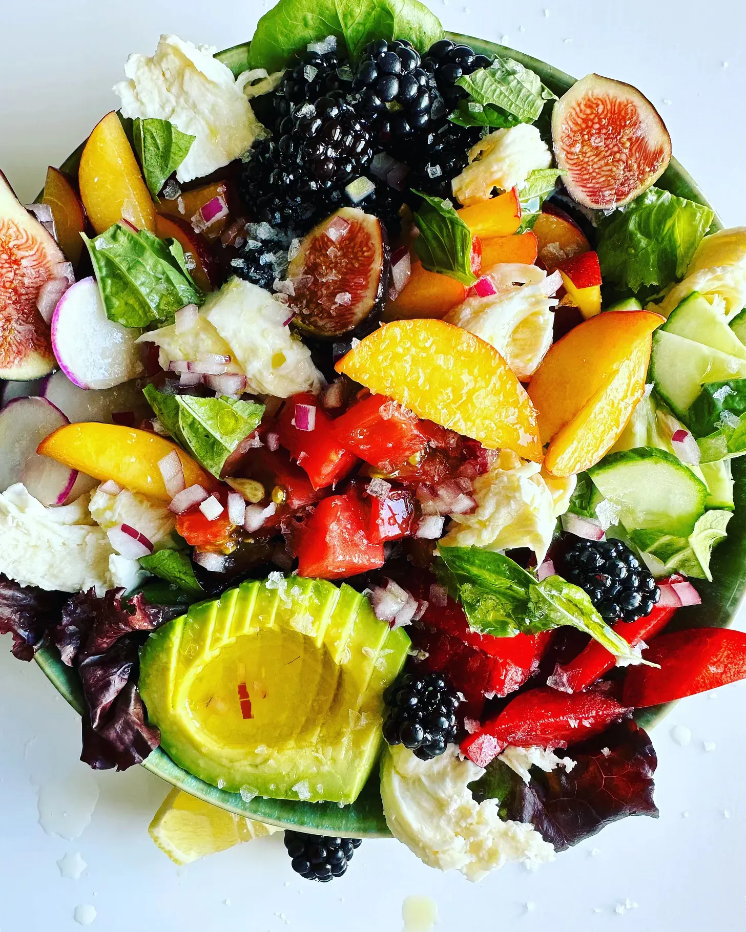 peach vinaigrette fresh summer salad dressing easy 5 minutes