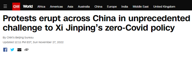 protests erupt across China