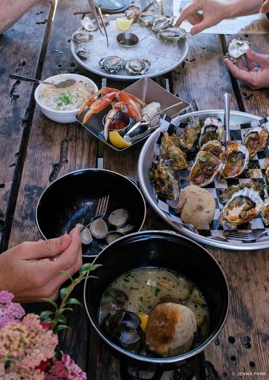 A shellfish feast