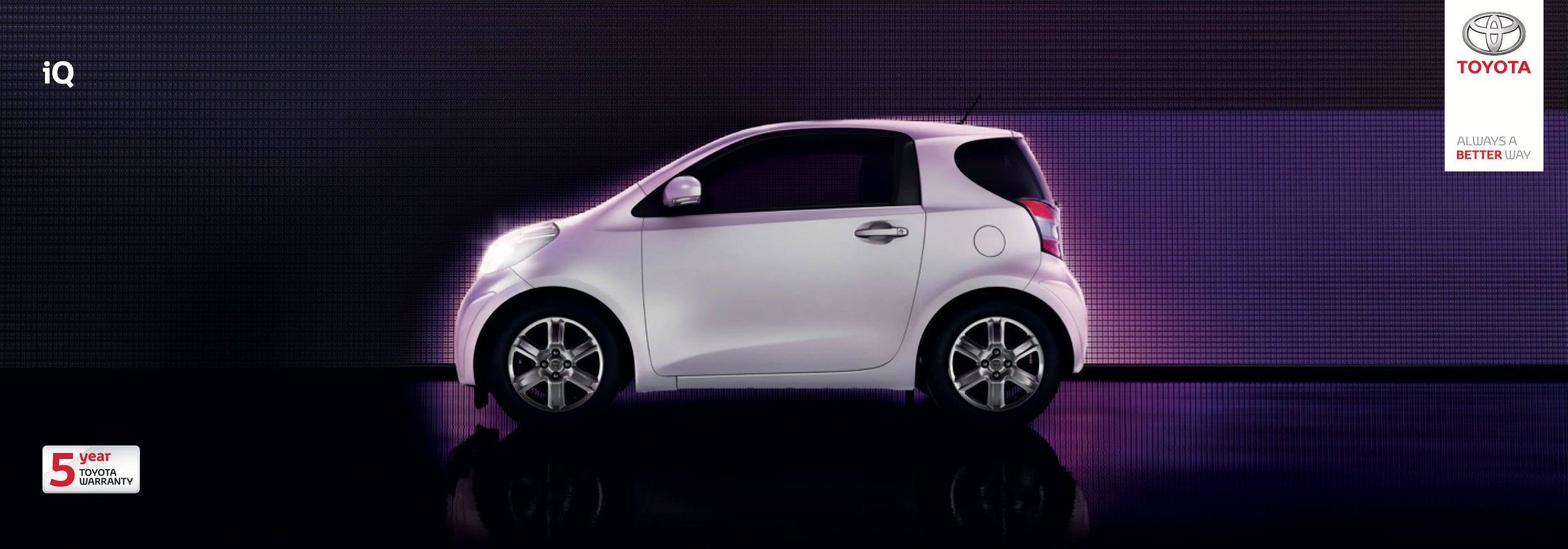 Toyota iQ 2012 UK brochure cover Toyota iQ 2012 UK brochure cover