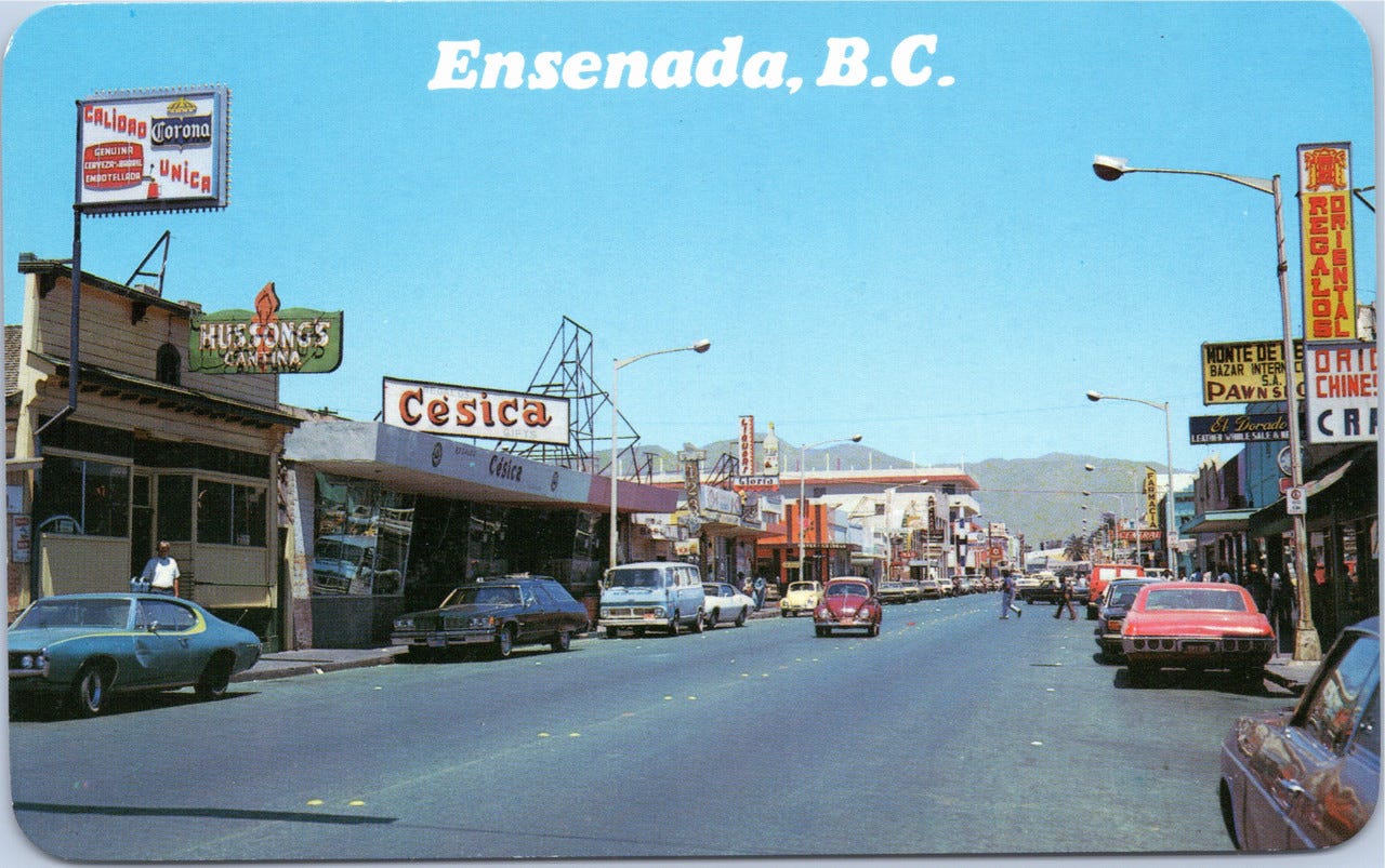 Ensenada Street Scene - 1970s