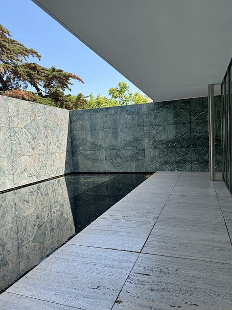 Mies Van Der Rohe Pavilion in Barcelona
