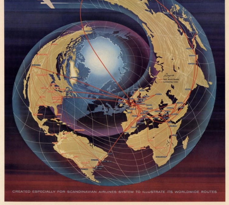 Strang Line Map Unexpected curves: Drawing straight lines on a map