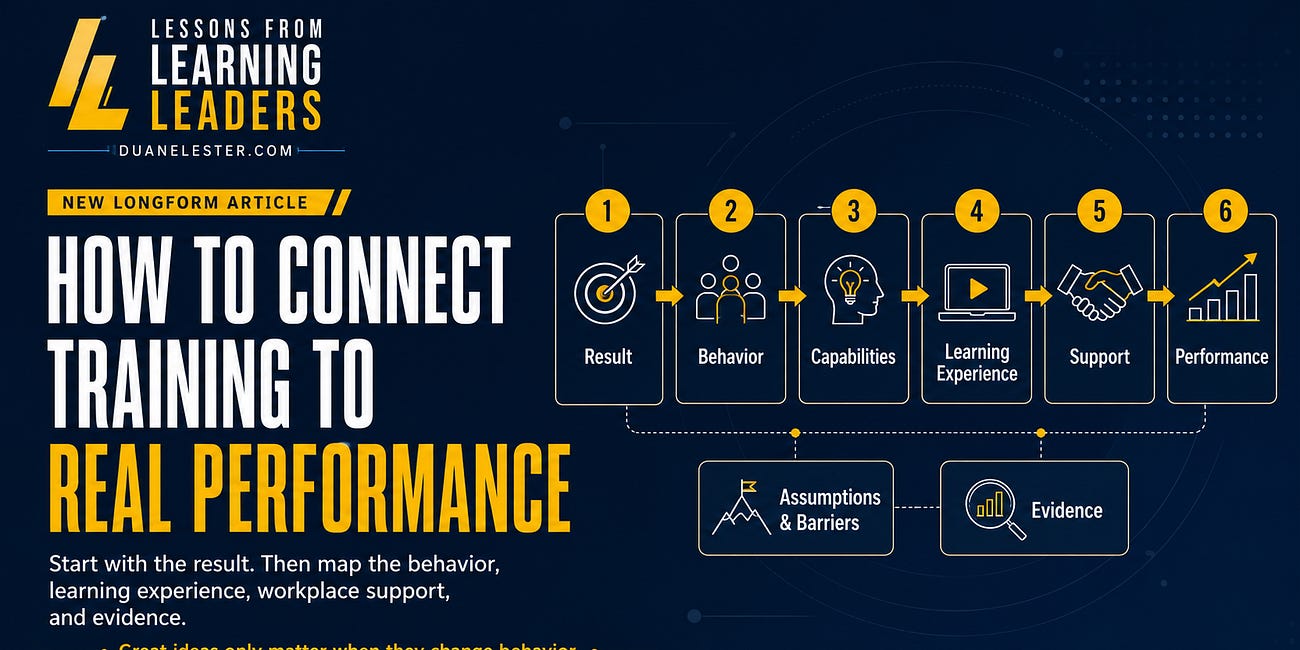 How to Connect Training to Real Performance