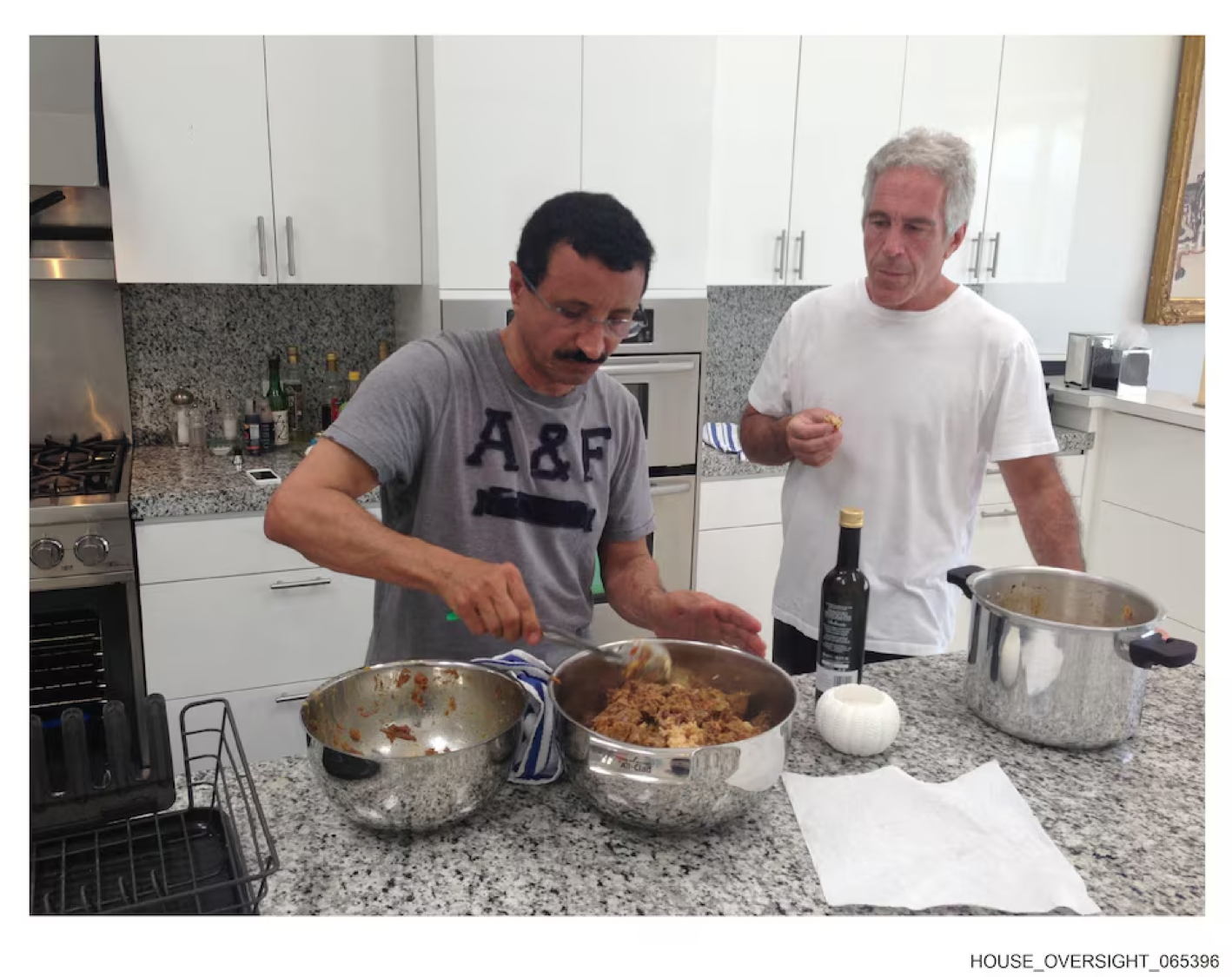 Late financier and convicted sex offender Jeffrey Epstein and Sultan Ahmed bin Sulayem are seen in this undated handout image from the Epstein estate released by Democrats on the House Oversight Committee in Washington, D.C., U.S., on December 18, 2025. House Oversight Committee Democrats
