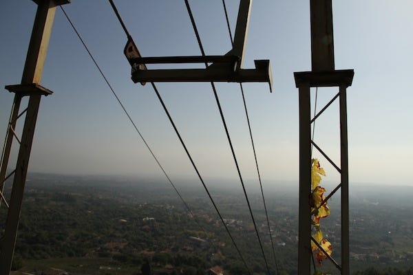 Lift at Biondi's Mount Ilice vineyard