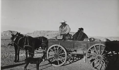 A person sitting in a horse-drawn carriage

AI-generated content may be incorrect.