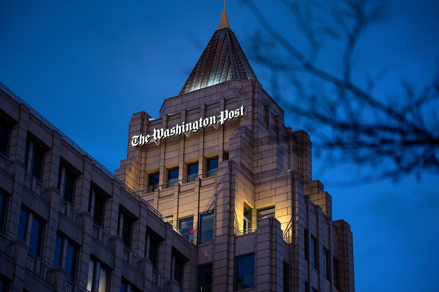 The Washington Post building. The Washington Post building.