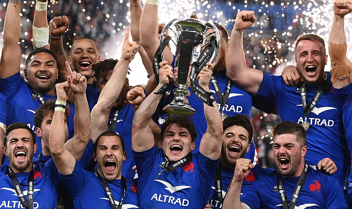 France's Grand Slam success comes in the build-up to their 2023 Rugby World Cup hosting ©Getty Images