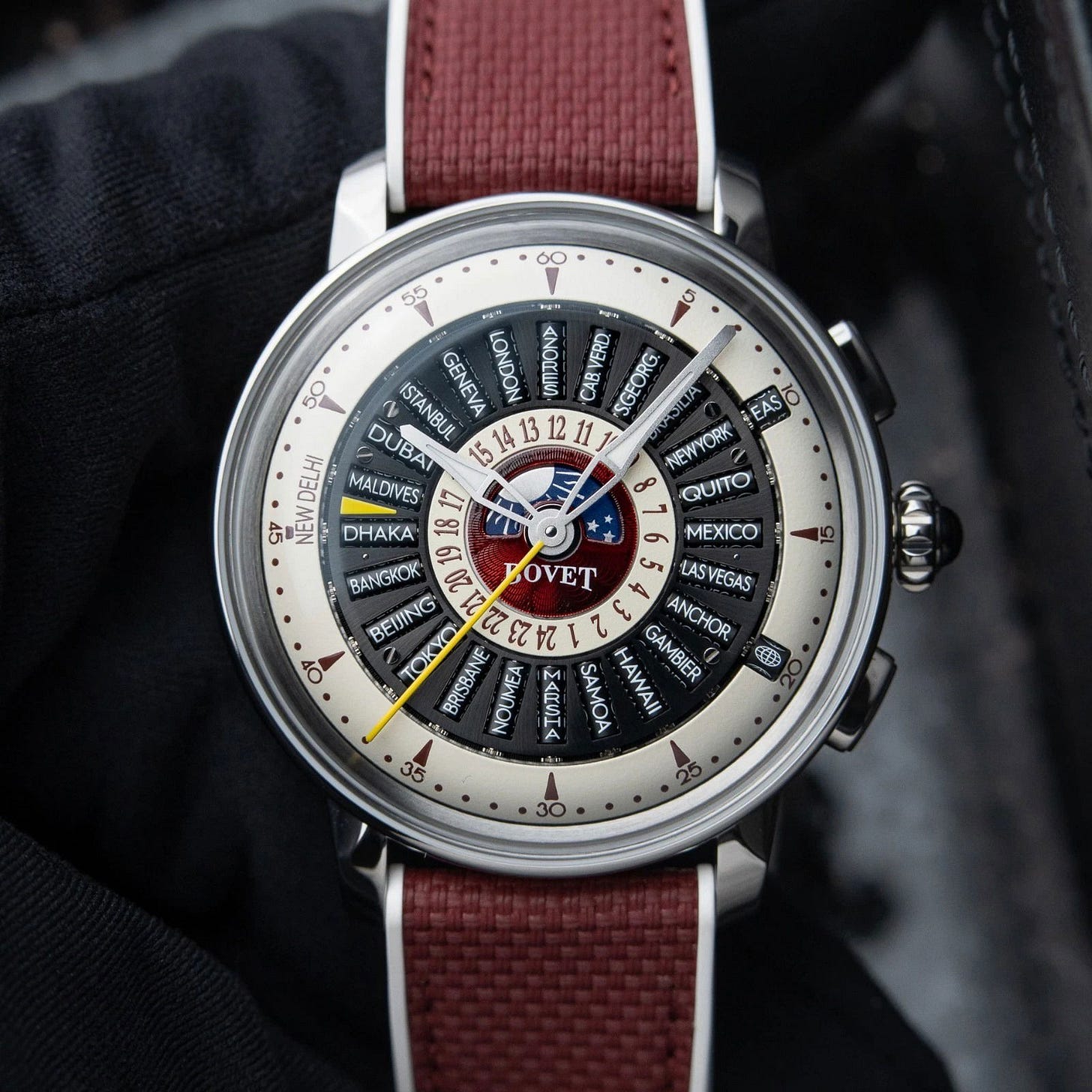 2026 Bovet Récital 30 Universal World Timer 42 Titanium / Silvered/Black / Strap R30-0027 Listing Image 1 2026 Bovet Récital 30 Universal World Timer 42 Titanium / Silvered/Black / Strap R30-0027 Listing Image 1