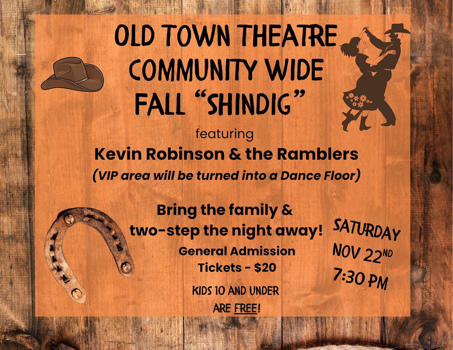 Old Town Theatre Community-Wide Fall “Shindig”