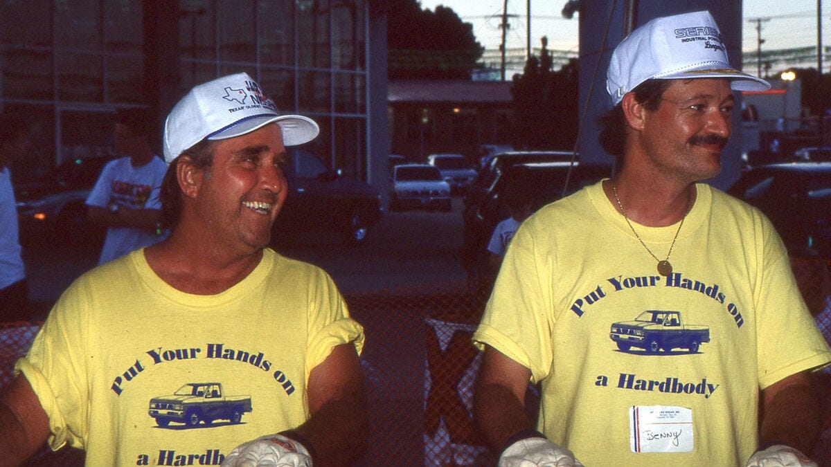 Hands on a Hardbody: The Documentary (1997) directed by S.R. Bindler •  Reviews, film + cast • Letterboxd