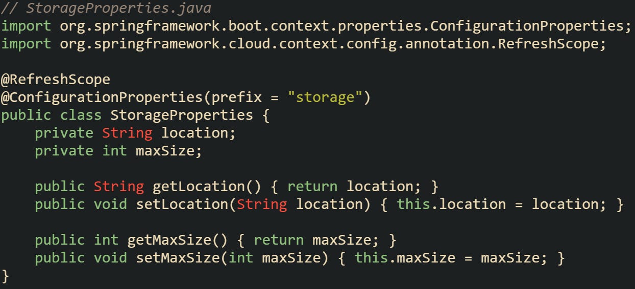 Dynamic Property Reload in Spring Boot with Spring Cloud Config