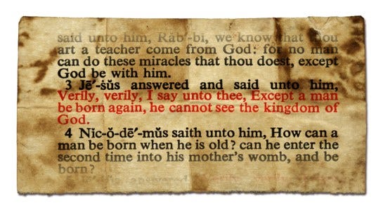 be born again