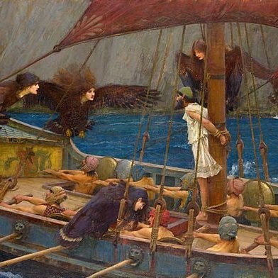 Odysseus and the Sirens by John William Waterhouse Odysseus and the Sirens by John William Waterhouse