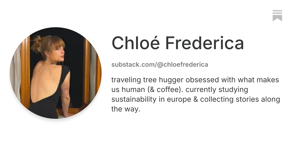 Chloé Frederica | Substack