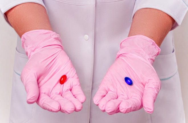 Two pill options, placebo effect