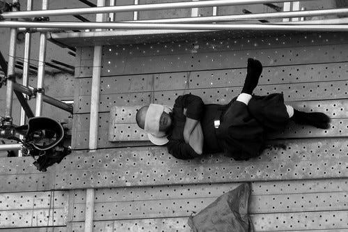 Japanese Workmen Asleep Japanese Workmen Asleep