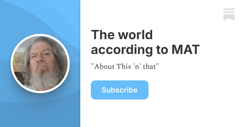 The world according to MAT | Marcus Aurelius Tarkus | Substack