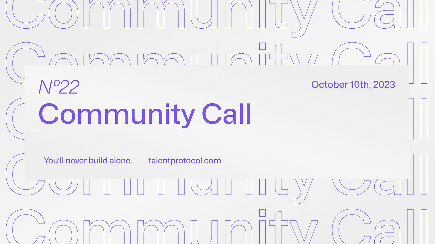 Community Call #22 - Talent all over the world 🌍
