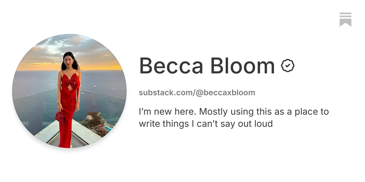 Becca Bloom | Substack