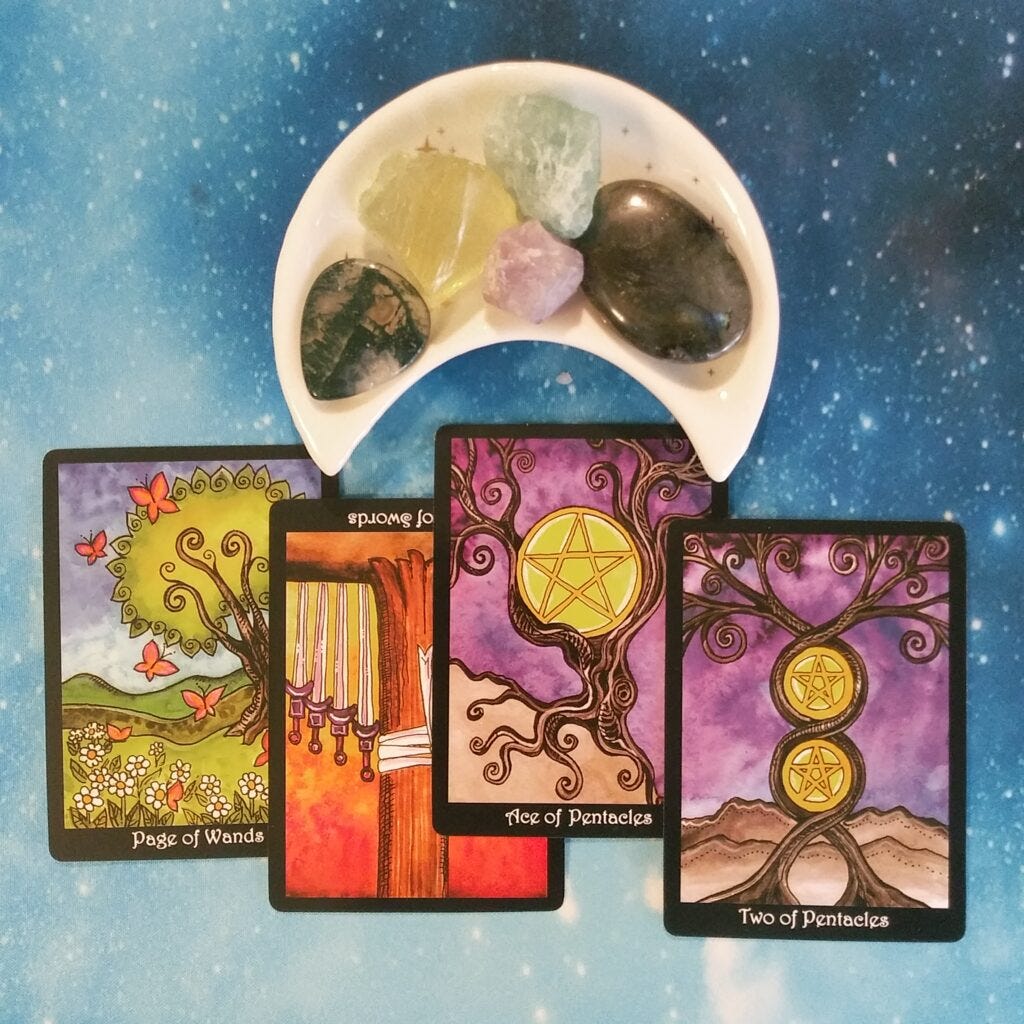 A Message from the Universe ~ You Found You, Tarot of Trees Cards