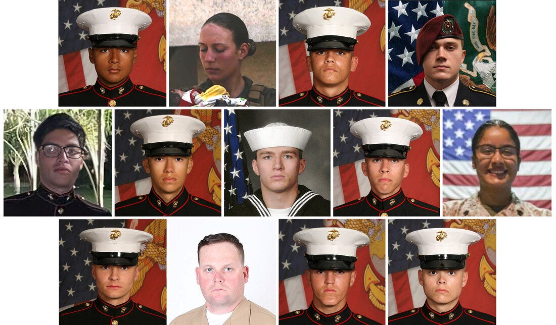 13 U.S. Service Members Died In An Afghanistan Attack. What We Know About  Them : NPR