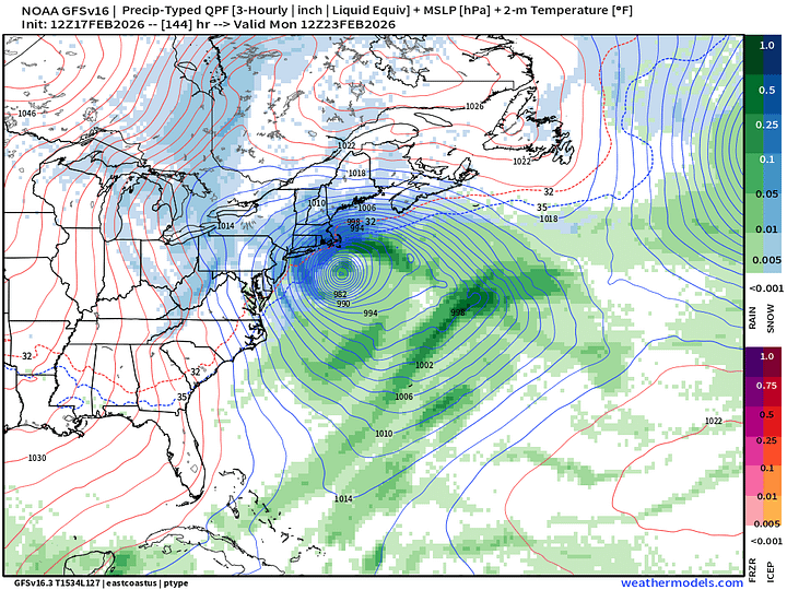 February 17, 2026 Tuesday Winter Weather - by Dr. Ryan Maue