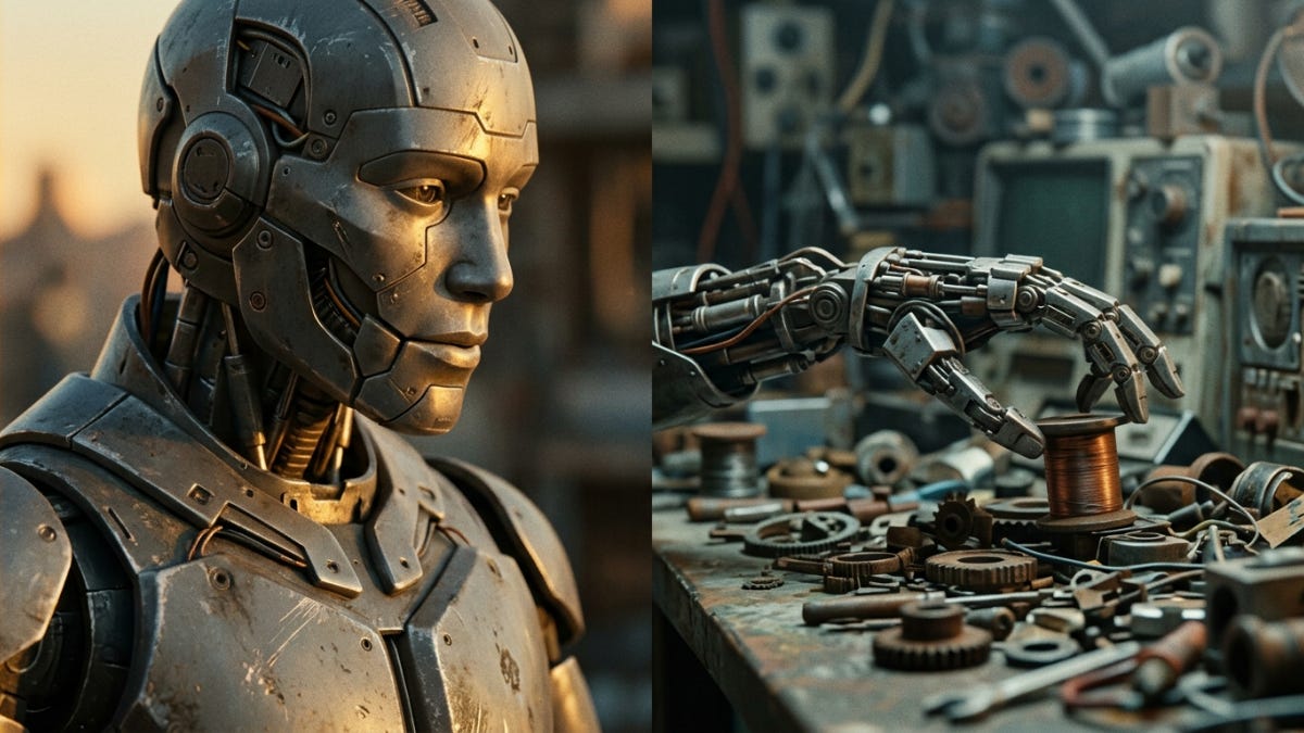 The saga built the talking mouth long before anyone could build the working hands.