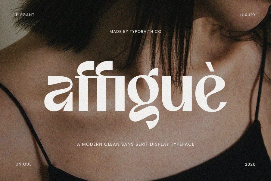 Affigue Modern Sans Serif Typeface