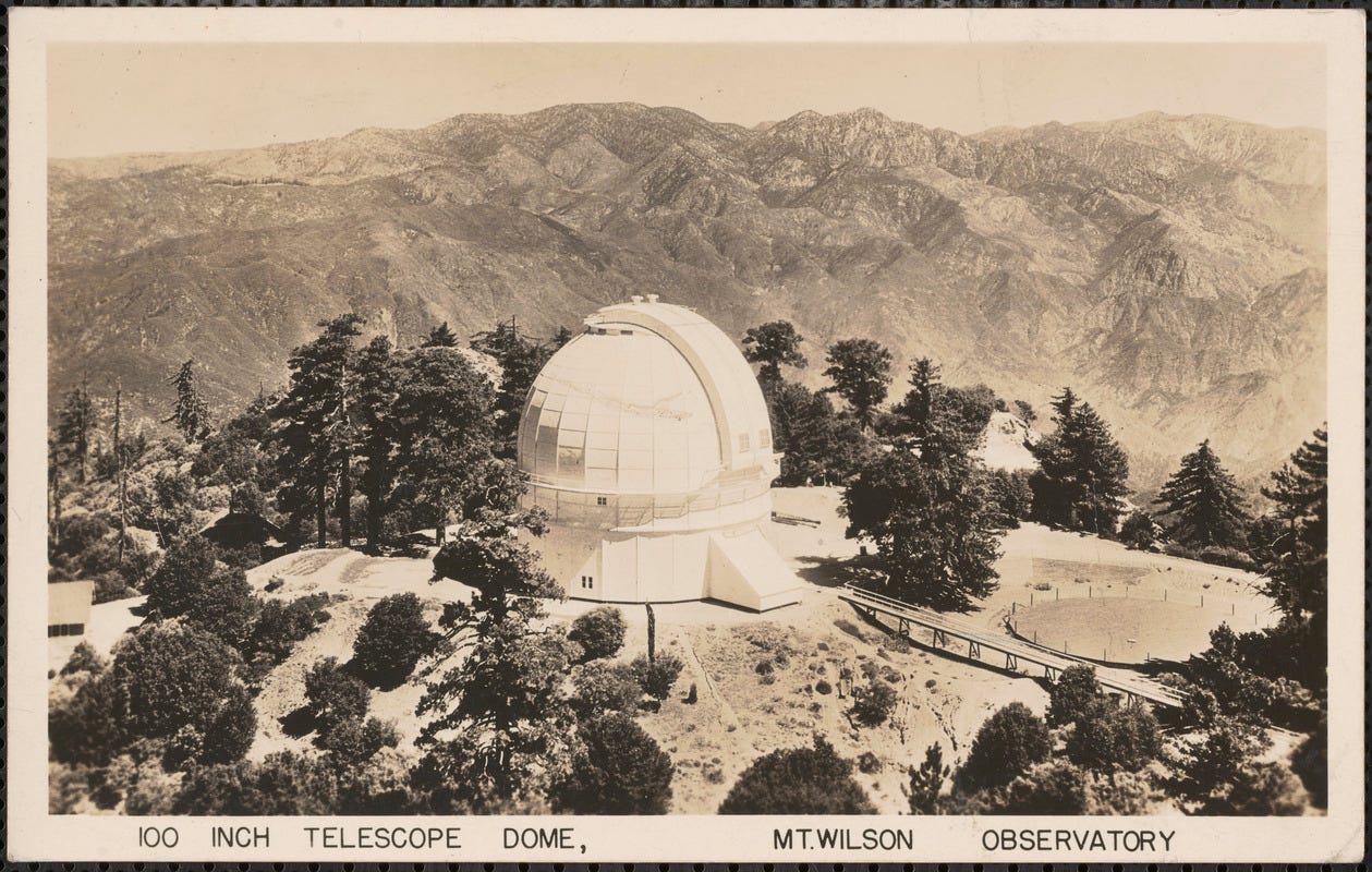 100 inch telescope dome, Mt. Wilson Observatory