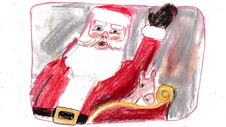 Santa illustrations by Beth Spencer