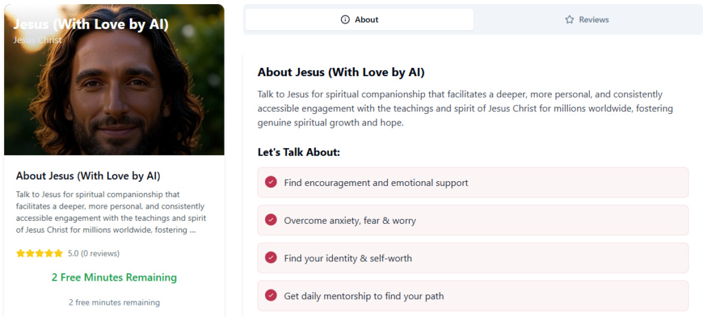 Tech Company Launches ‘Jesus AI’: Converse With The Lord of Glory For $1.99/Minute