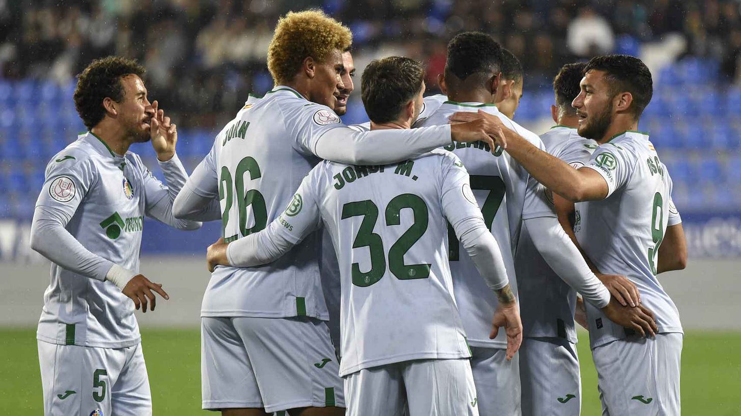 El Getafe se exhibe con una goleada histórica en la Copa del Rey en una  jornada sin sorpresas