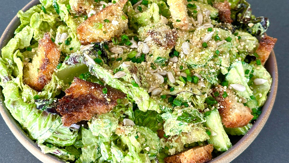 miso green goddess salad - by Samah Dada - UP TO DATE