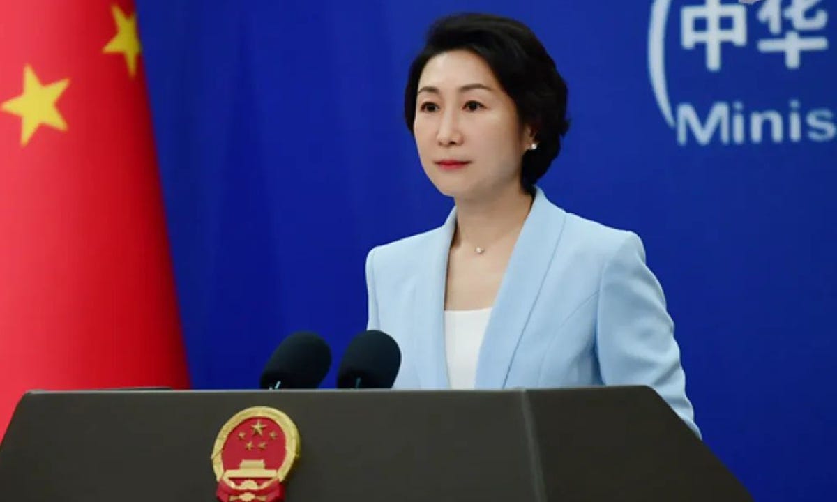 Foreign Ministry spokesperson Mao Ning Foreign Ministry spokesperson Mao Ning